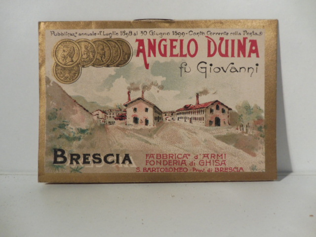 Angelo Duina fu Giovanni, Brescia, fabbrica d'armi, fonderia di ghisa
